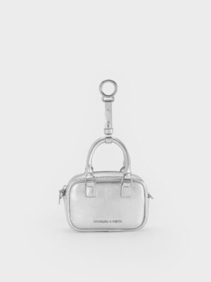 Charles & Keith - Sianna Metallic Bowling-Bag Charm​
