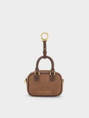 Charles & Keith - Sianna Corduroy Bowling-Bag Charm