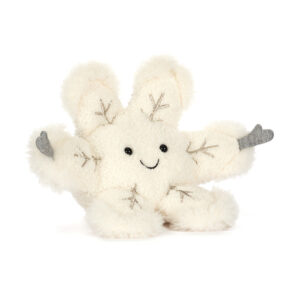Jellycat A3SNF Amuseables Snowflake Cream Plush Sitting Soft Toy