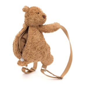 Jellycat BAR4BP Bartholomew Bear Backpack with Adjustable Straps