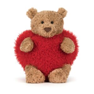 Jellycat BARL2HE Bartholomew Bear Heartthrob Plush Soft Toy