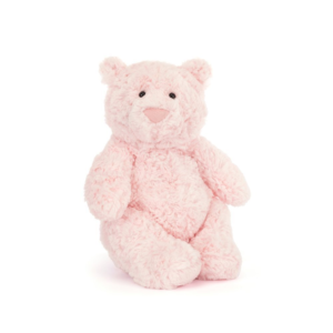 Jellycat BARM2BP Leola Bear Medium Pale Pink Plush Soft Toy Teddy