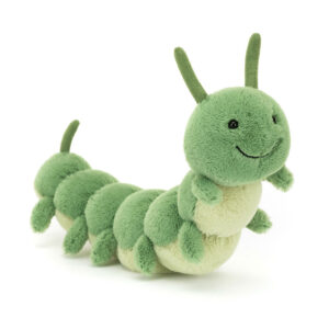 Jellycat CAT3PLR Carys Caterpiller Two-Tone Green Plush Soft Toy