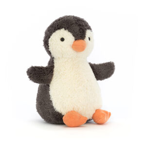 Jellycat PNM3PN Peanut Penguin Medium Grey And Cream Sitting Plush Soft Toy