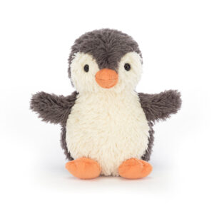 Jellycat PNS3PN Peanut Penguin Small Grey And Cream Sitting Plush Soft Toy