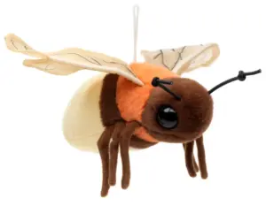 Uni Toys R91052-2 Firefly/Lightning Bug Hanging Insect 15cm Soft Plush Toy