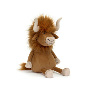 Jellycat RAM4BL Ramone Bull Cinnamon Brown Plush Sitting Soft Toy