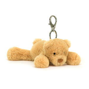 Jellycat SMG4BBC Smudge Bear Bag Charm Golden Blonde Plush