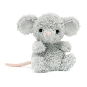 Jellycat YUM6MS Yummy Mouse Grey Textured Plush Soft Toy
