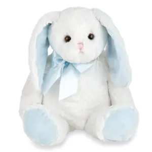 Bearington Collection 450301 Floppy Longears Bunny with Blue Ears+