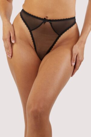 Grace Black Thong | UK 10 | Playful Promises