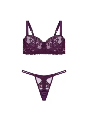 Cecilia Balcony Bra & Silk Thong