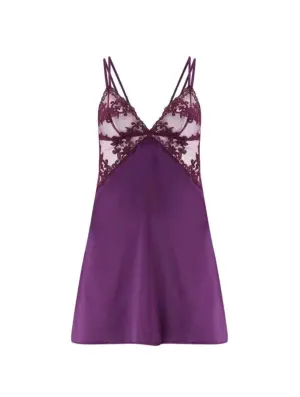 Cecilia Purple Silk Babydoll