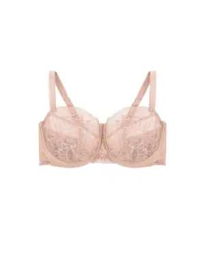 Signature Lace Balcony Bra Curve - Blush