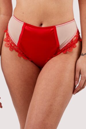 Anaise Red Highwaist Brief | UK 8 | Playful Promises