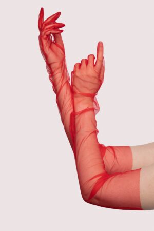 Red Sheer Gloves | UK One | Wolf & Whistle