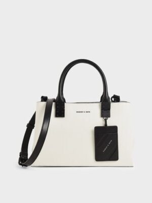 Charles & Keith - Cameron Double Top Handle Bag