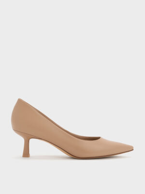 Charles & Keith - Emmy Pointed Kitten Heel Pumps