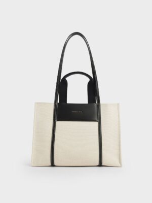 Charles & Keith - Shalia Canvas Tote Bag