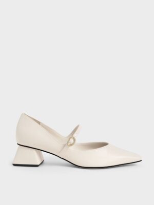 Charles & Keith - Roxane Square-Toe Mary Janes