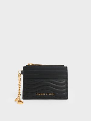 Charles & Keith - Aubrielle Stitch-Trim Zip Card Holder