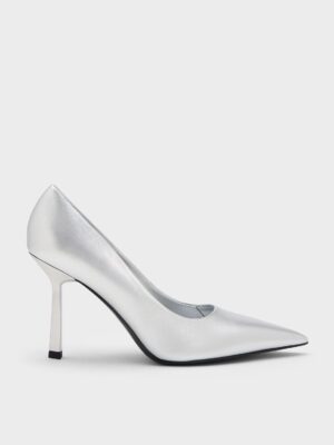 Charles & Keith - Metallic Pointed-Toe Pumps