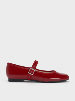 Charles & Keith - Carmel Patent Buckled Mary Jane Flats