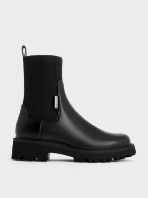 Charles & Keith - Remy Ridged-Sole Chelsea Boots