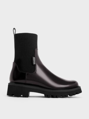 Charles & Keith - Remy Ridged-Sole Chelsea Boots