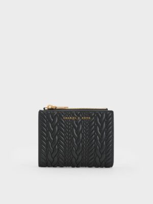 Charles & Keith - Apolline Textured Top-Zip Wallet