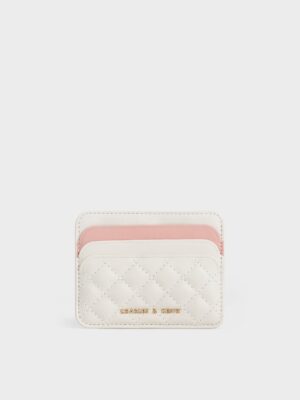 Charles & Keith - Cleo Two-Tone Quilted Card Holder