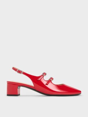 Charles & Keith - Clementine Double-Strap Slingback Mary Jane Pumps