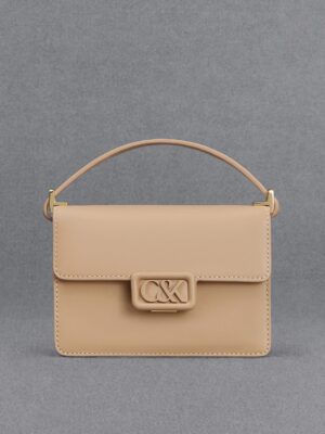Charles & Keith - Leather Boxy Bag