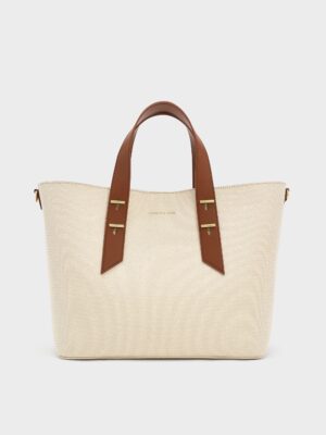 Charles & Keith - Shania Canvas Tote Bag