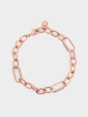 Charles & Keith - Reagan Crystal Chain-Link Bracelet