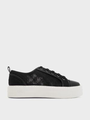 Charles & Keith - Mesh Flatform Sneakers