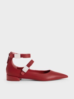 Charles & Keith - Robbie Pointed-Toe Mary Jane Flats