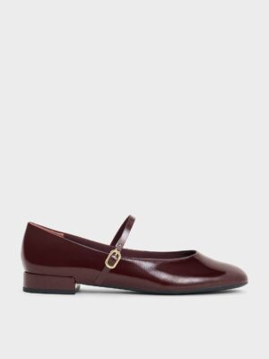 Charles & Keith - Gertrude Patent Round-Toe Mary Janes
