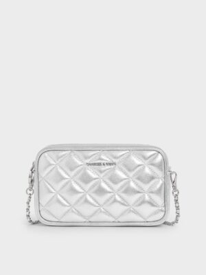 Charles & Keith - Mini Apfra Quilted Crossbody Bag