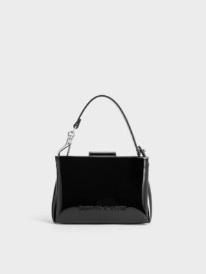 Charles & Keith - Bosie Patent Top Handle Pouch