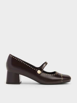 Charles & Keith - Studded Mary Jane Pumps