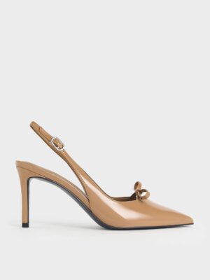 Charles & Keith - Patent Bow Slingback Pumps