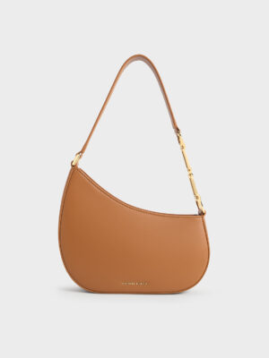 Charles & Keith - Agatha Chain-Accent Shoulder Bag