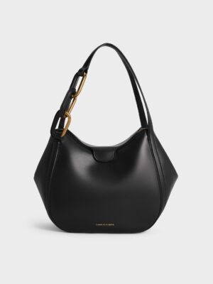 Charles & Keith - Kora Metallic-Accent Tote Bag