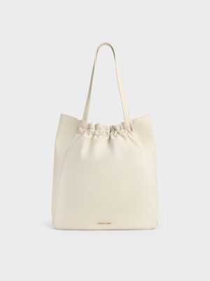 Charles & Keith - Brigette Ruched Tote Bag