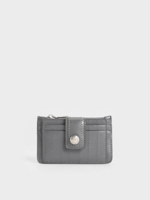 Charles & Keith - Donna Crinkle-Effect Panelled Card Holder