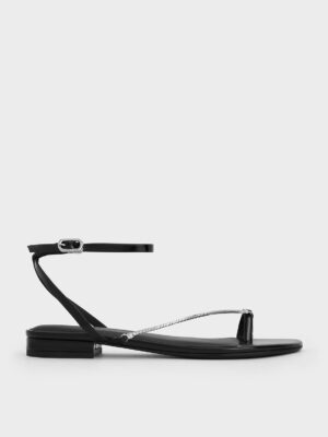 Charles & Keith - Chain-Strap Toe-Ring Sandals