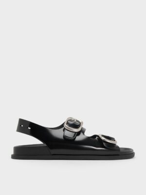 Charles & Keith - Buckled Double-Strap Slingback Sandals