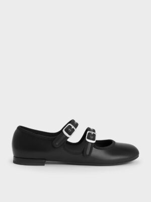 Charles & Keith - Double-Strap Mary Jane Flats