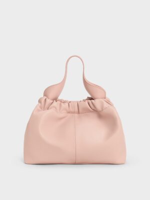 Charles & Keith - Ally Ruched Slouchy Chain-Handle Bag